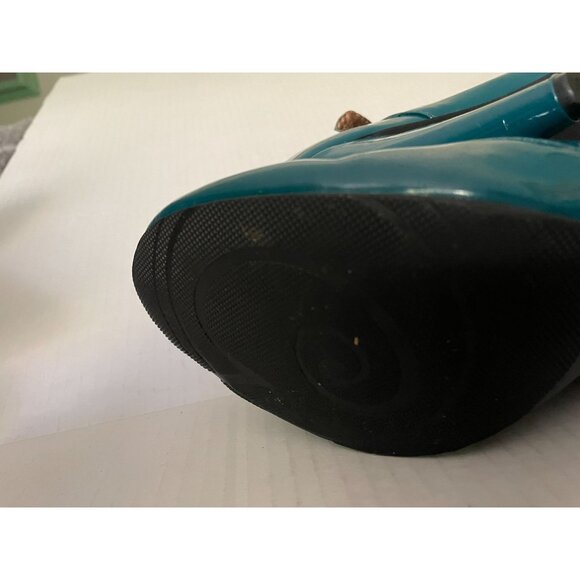 Gabriella Rocha Shelby2 Teal Patent Leather T-Strap Pumps - Picture 8 of 10